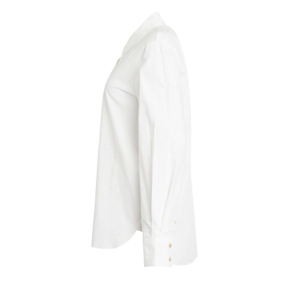 Khaite Minta Cotton Shirt, 4, White - Picture 7 of 12